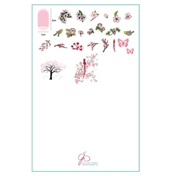 Sakura (CjSLC-69) Stampingplade, Clear Jelly Stamper